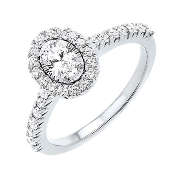 14Kt White Gold Diamond 3/4Ctw Ring