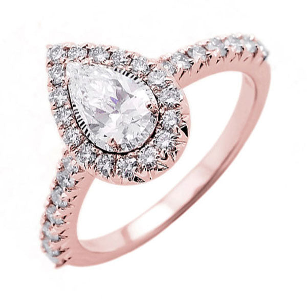 14Kt Rose Gold Diamond 1Ctw Ring