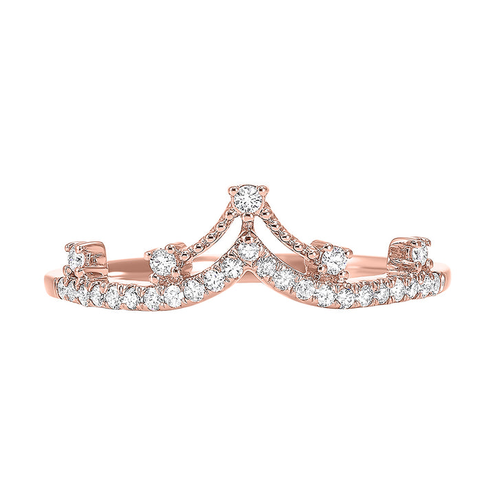 10Kt Rose Gold Diamond 1/5Ctw Ring
