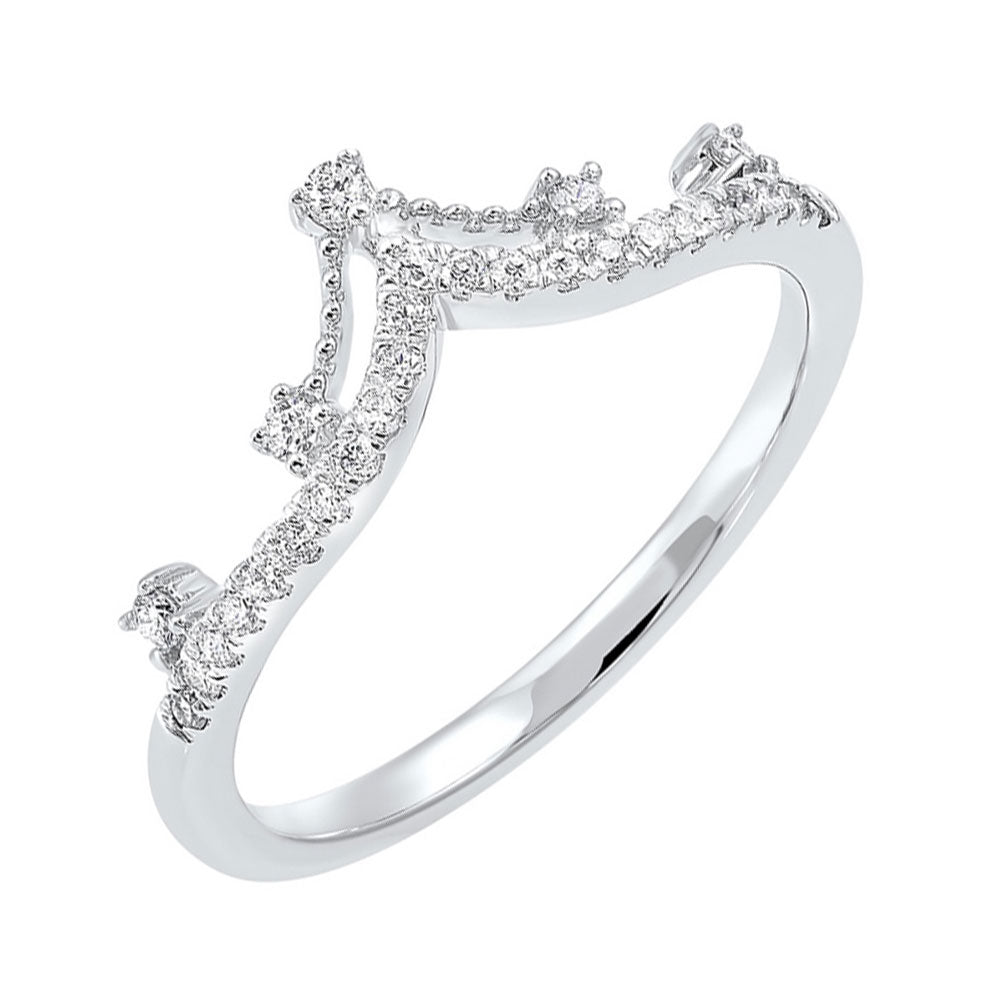 14Kt White Gold Diamond 1/5Ctw Ring