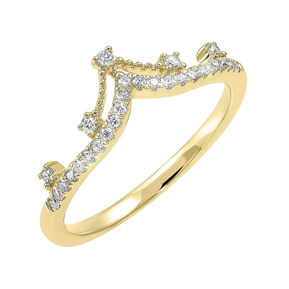 14Kt Yellow Gold Diamond 1/5Ctw Ring