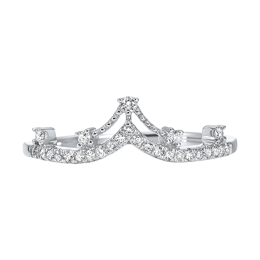 10Kt White Gold Diamond 1/5Ctw Ring