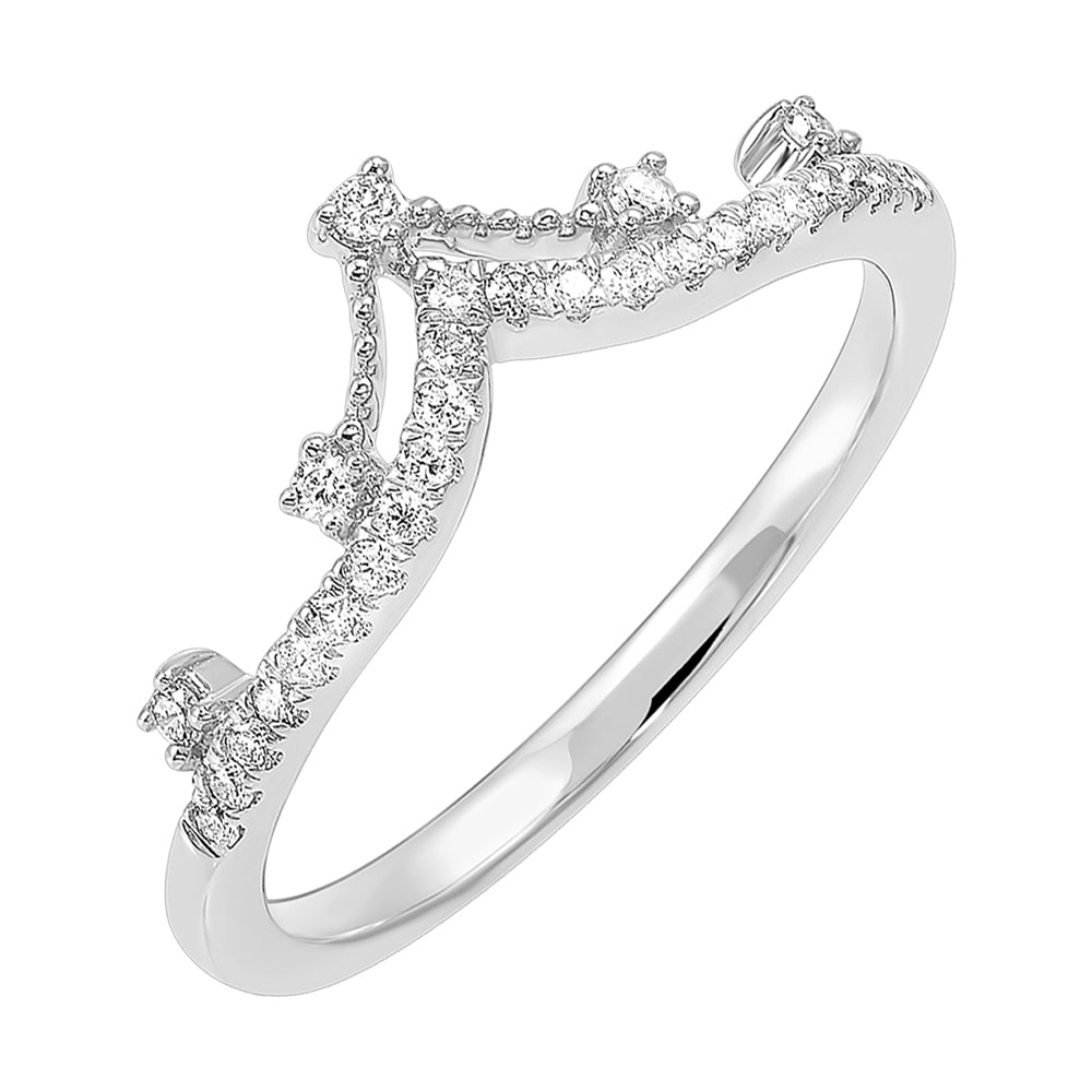 10Kt White Gold Diamond 1/5Ctw Ring