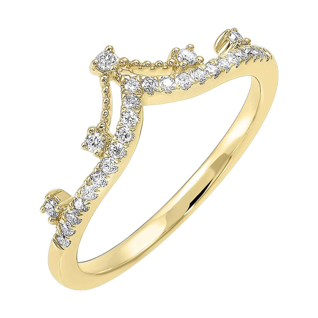 10Kt Yellow Gold Diamond 1/5Ctw Ring