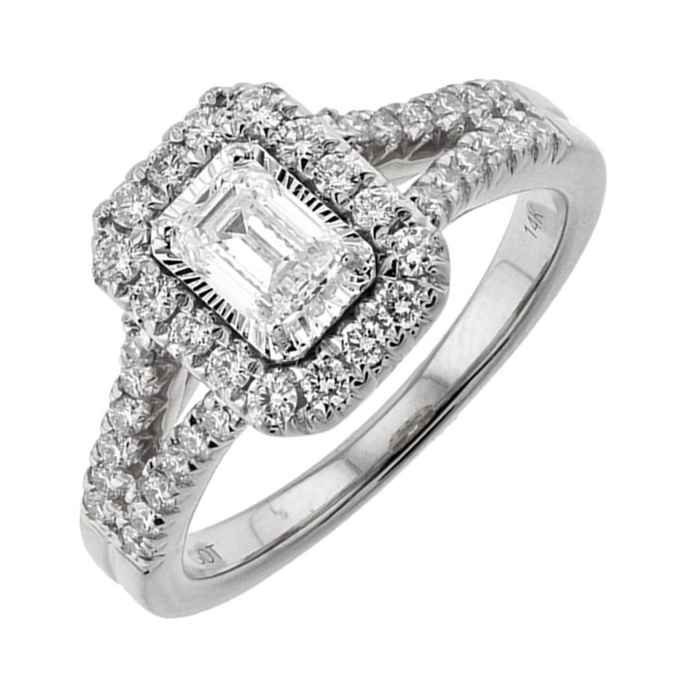 14Kt White Gold Diamond 1Ctw Ring