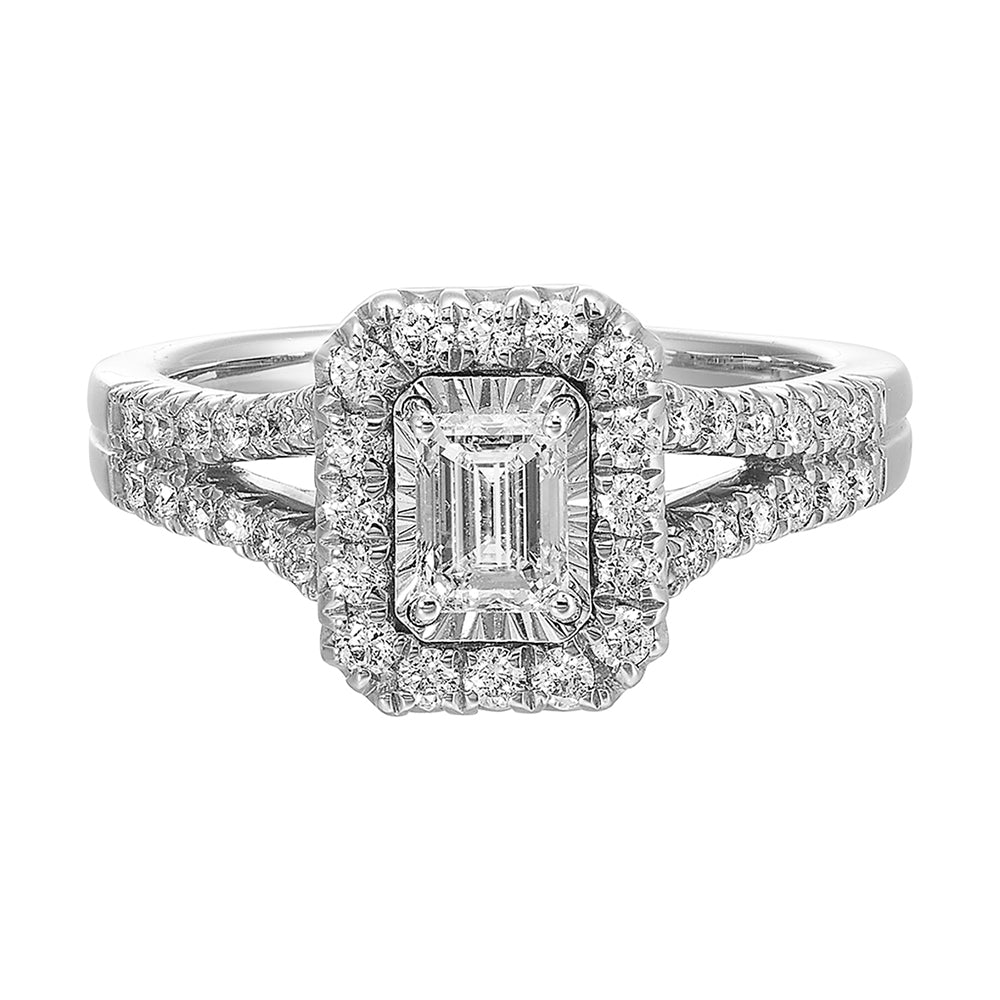 14Kt White Gold Diamond 1Ctw Ring