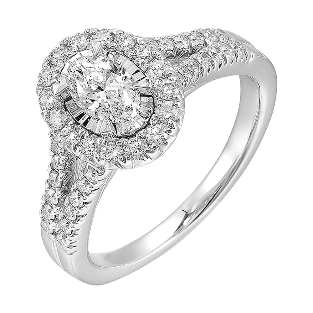 14Kt White Gold Diamond 1Ctw Ring