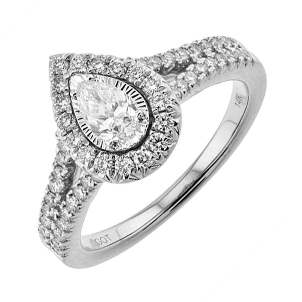14Kt White Gold Diamond 1Ctw Ring