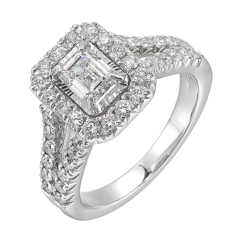 14Kt White Gold Diamond 1 1/2Ctw Ring