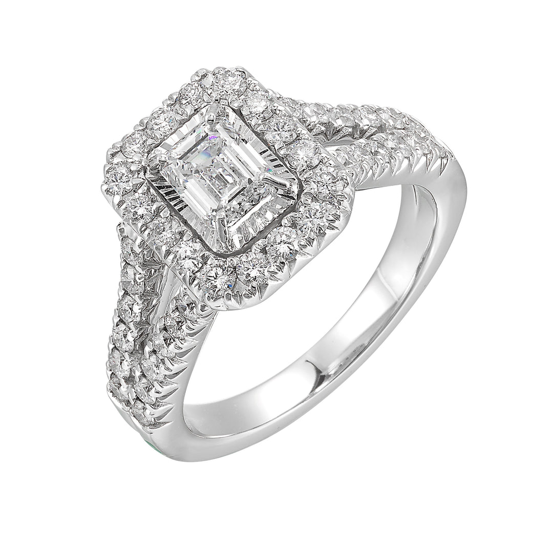14Kt White Gold Diamond 3/4Ctw Ring