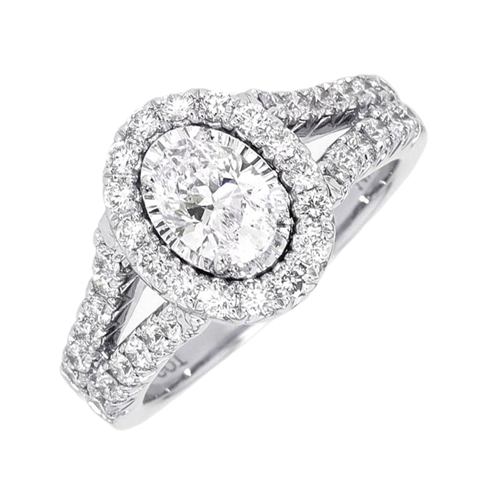 14Kt White Gold Diamond 1 1/2Ctw Ring