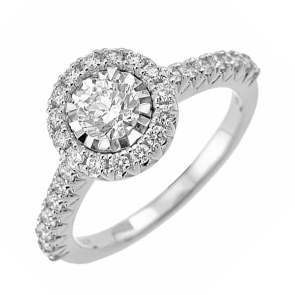 14Kt White Gold Diamond 1Ctw Ring