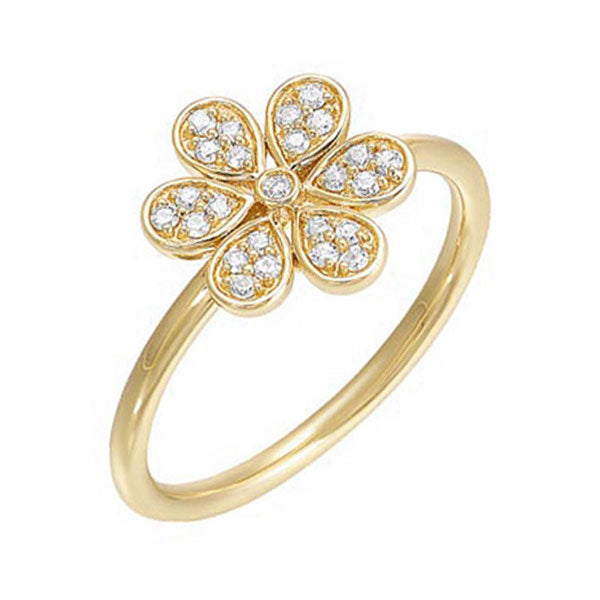10Kt Yellow Gold Diamond 1/7Ctw Ring