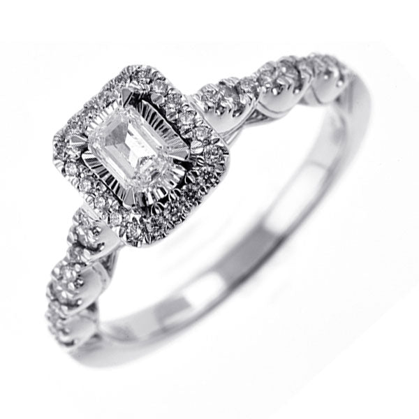 14Kt White Gold Diamond 5/8Ctw Ring