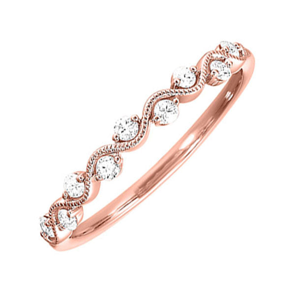 10Kt Rose Gold Diamond 1/6Ctw Ring