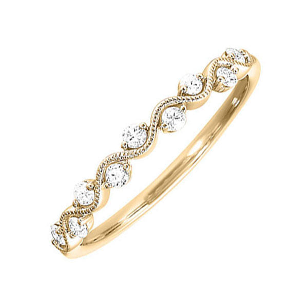 10Kt Yellow Gold Diamond 1/6Ctw Ring