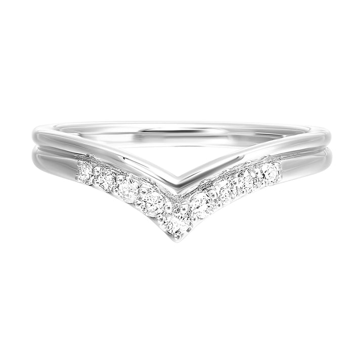 14Kt White Gold Diamond 1/7Ctw Ring