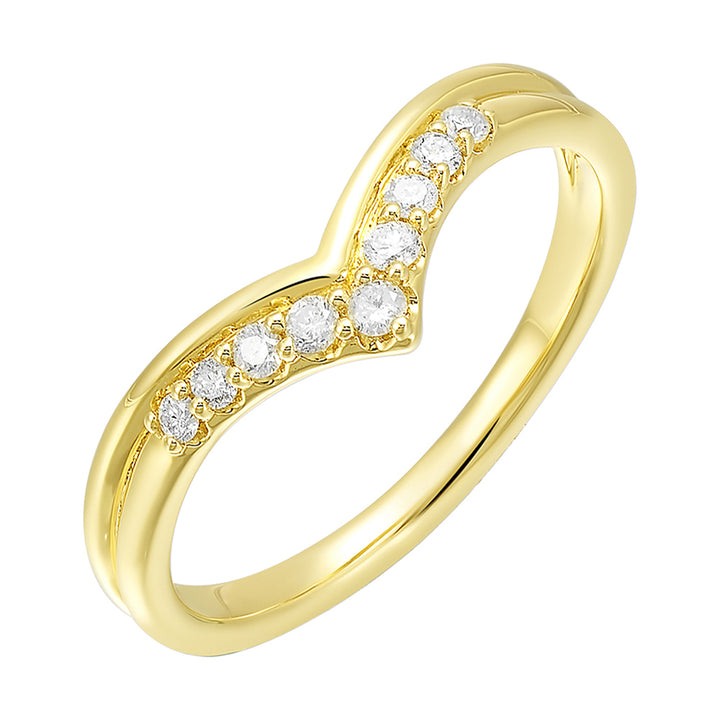 14Kt Yellow Gold Diamond 1/7Ctw Ring