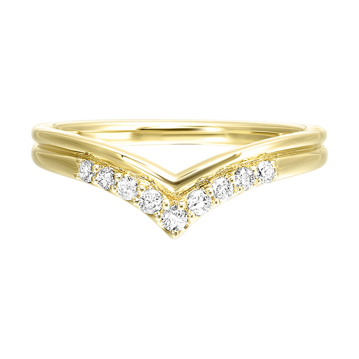 14Kt Yellow Gold Diamond 1/7Ctw Ring