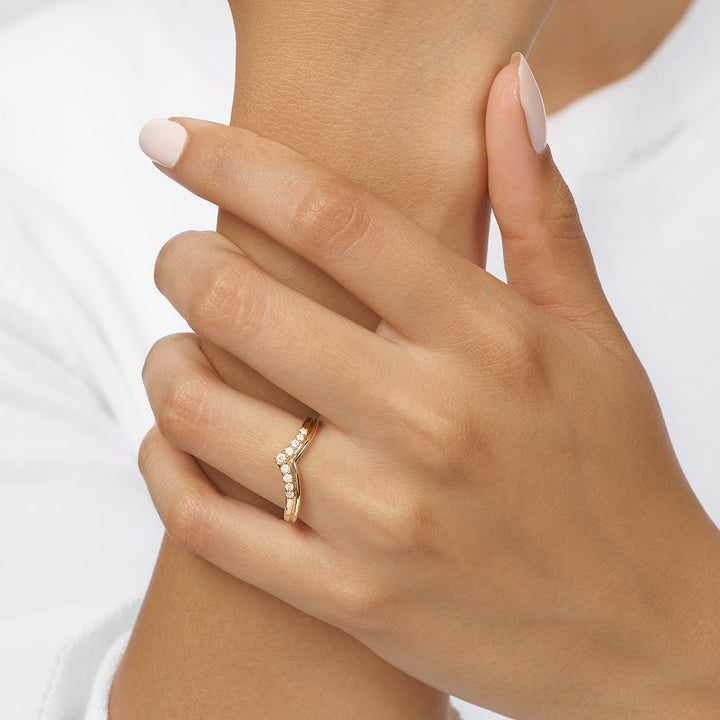 14Kt Yellow Gold Diamond 1/7Ctw Ring