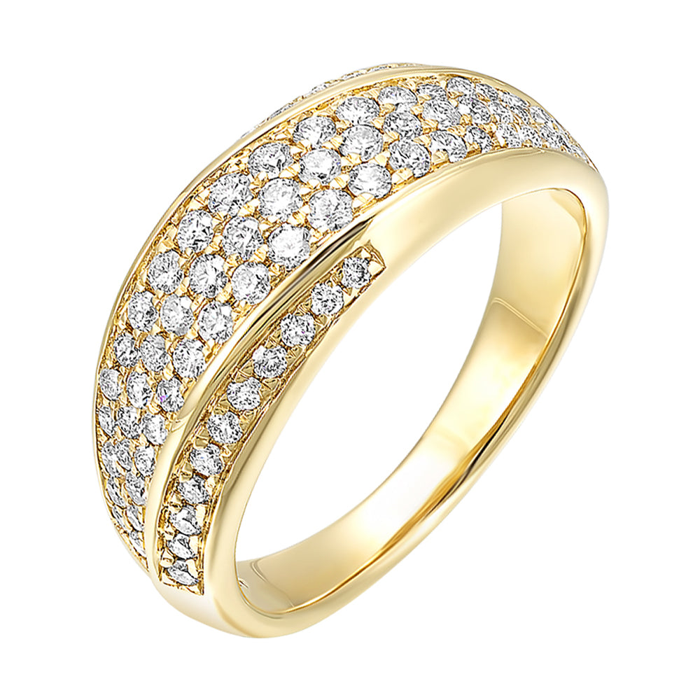 14Kt Yellow Gold Diamond 3/4Ctw Ring