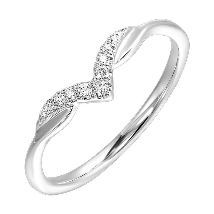 14Kt White Gold Diamond 1/12Ctw Ring