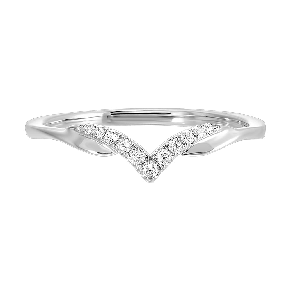 14Kt White Gold Diamond 1/12Ctw Ring