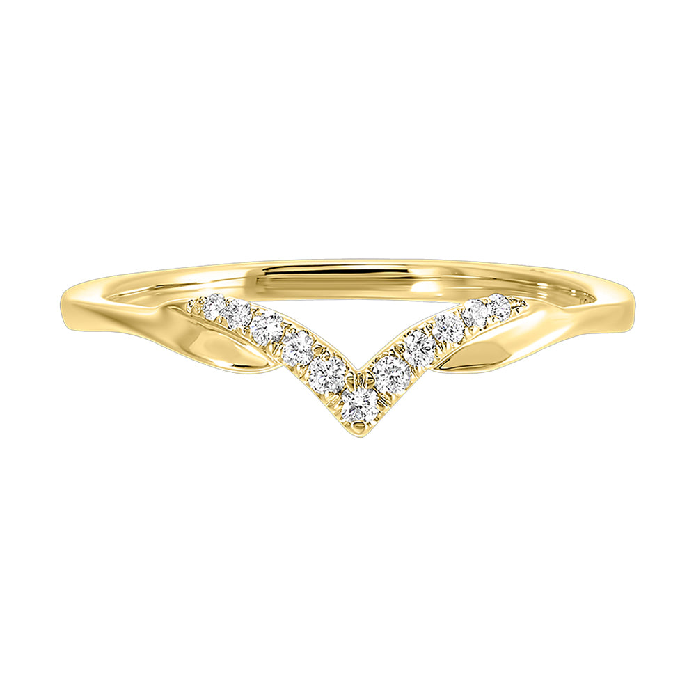 10Kt Yellow Gold Diamond 1/12Ctw Ring