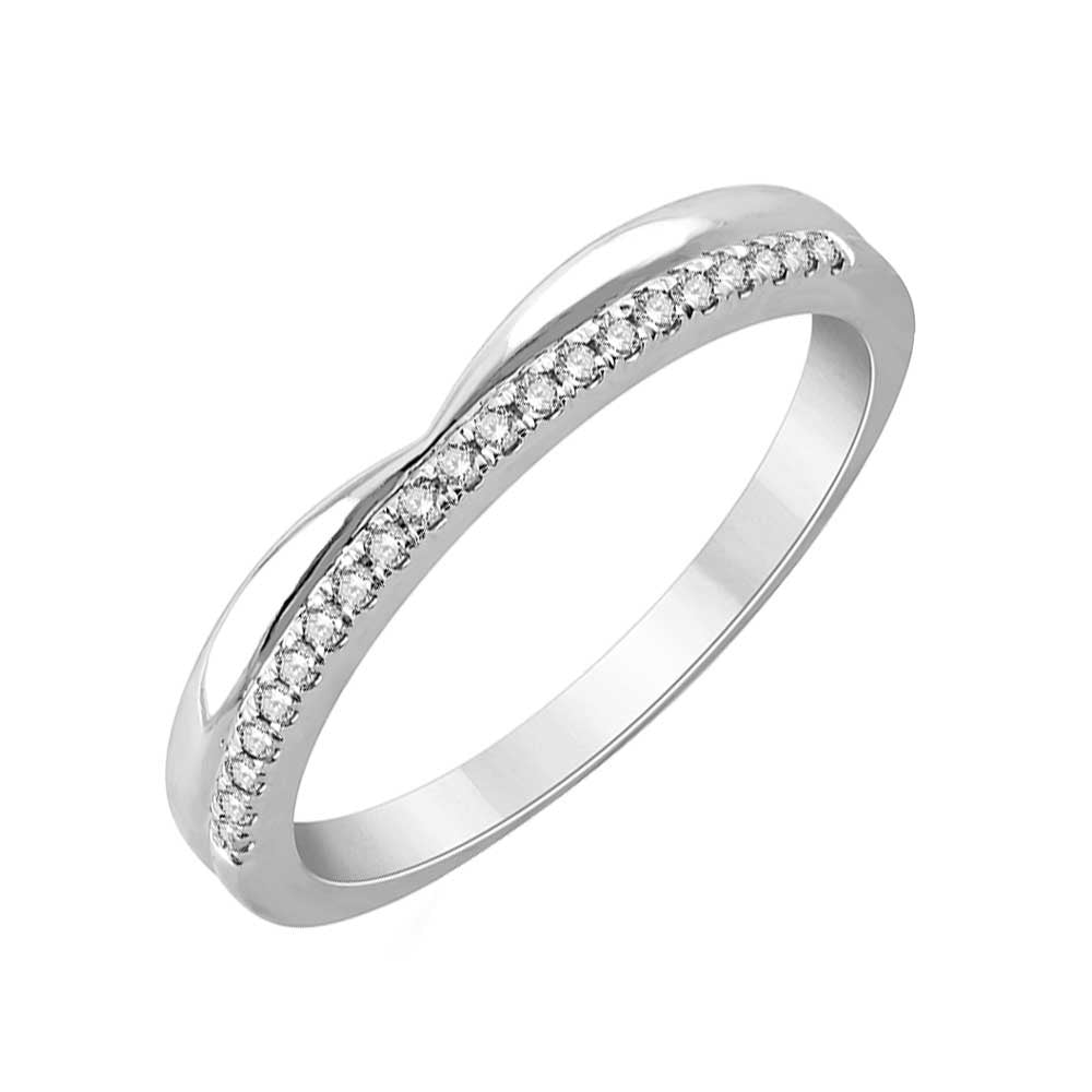 10Kt White Gold Diamond 1/8Ctw Ring