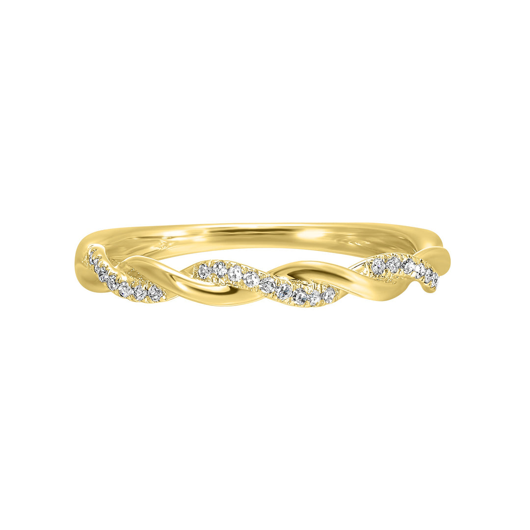 14Kt Yellow Gold Diamond 1/12Ctw Ring