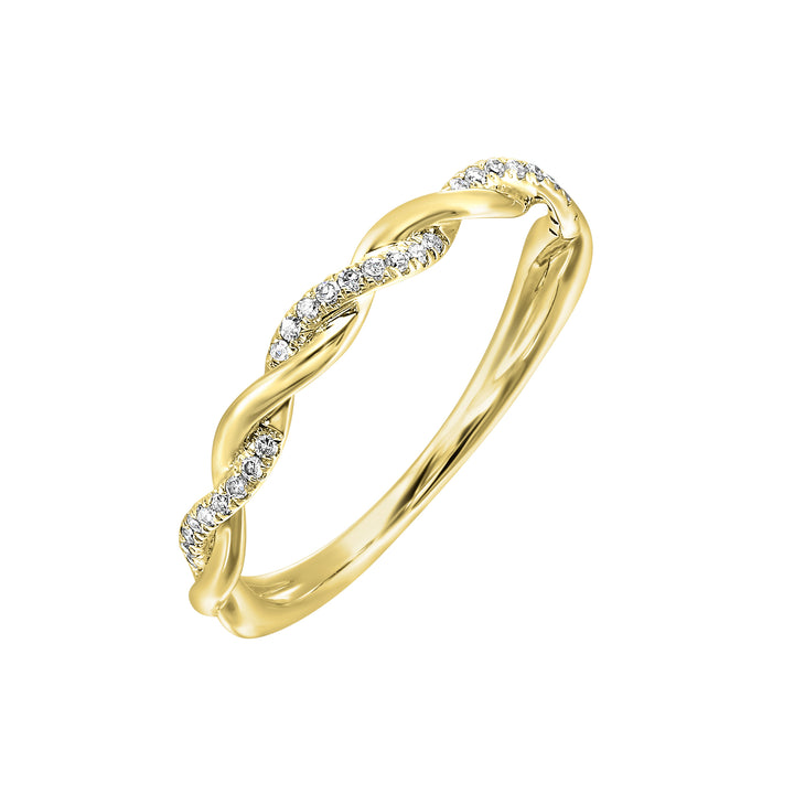 14Kt Yellow Gold Diamond 1/12Ctw Ring