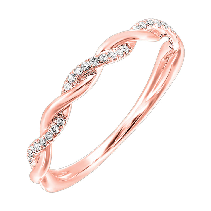 10Kt Rose Gold Diamond 1/12Ctw Ring