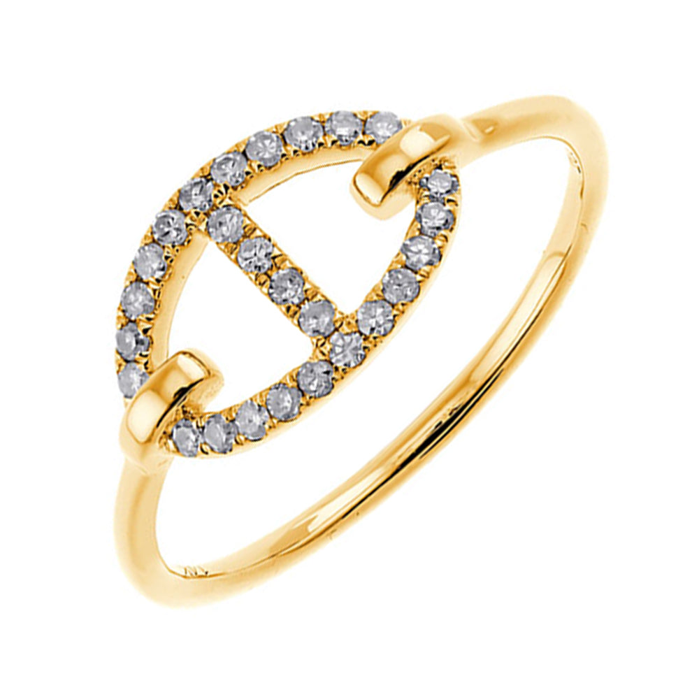 10Kt Yellow Gold Diamond 1/6Ctw Ring