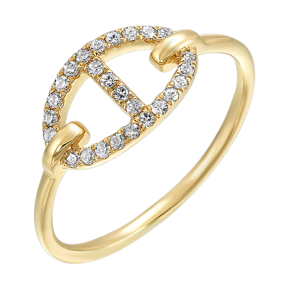 10Kt Yellow Gold Diamond 1/6Ctw Ring