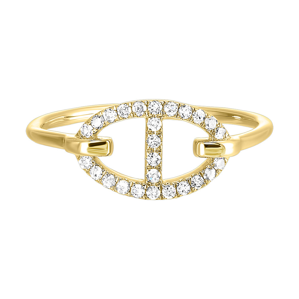 10Kt Yellow Gold Diamond 1/6Ctw Ring