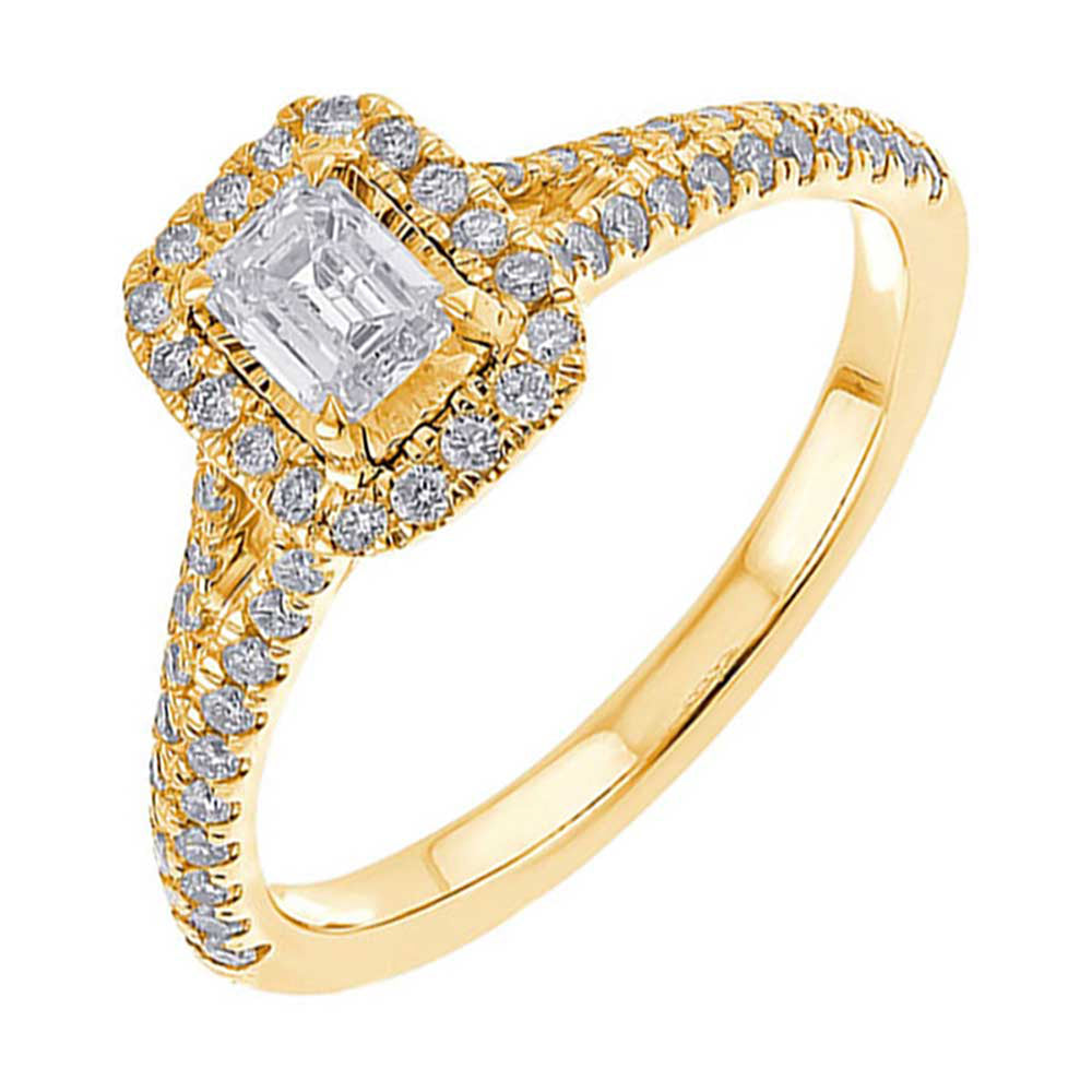 14Kt Yellow Gold Diamond 3/4Ctw Ring