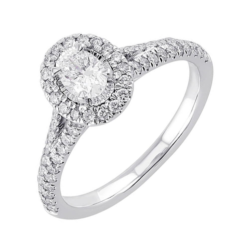 14Kt White Gold Diamond 5/8Ctw Ring