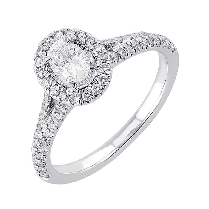 14Kt White Gold Diamond 5/8Ctw Ring