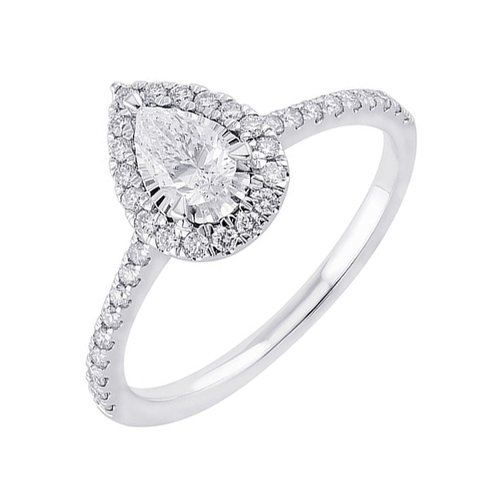 14Kt White Gold Diamond 5/8Ctw Ring