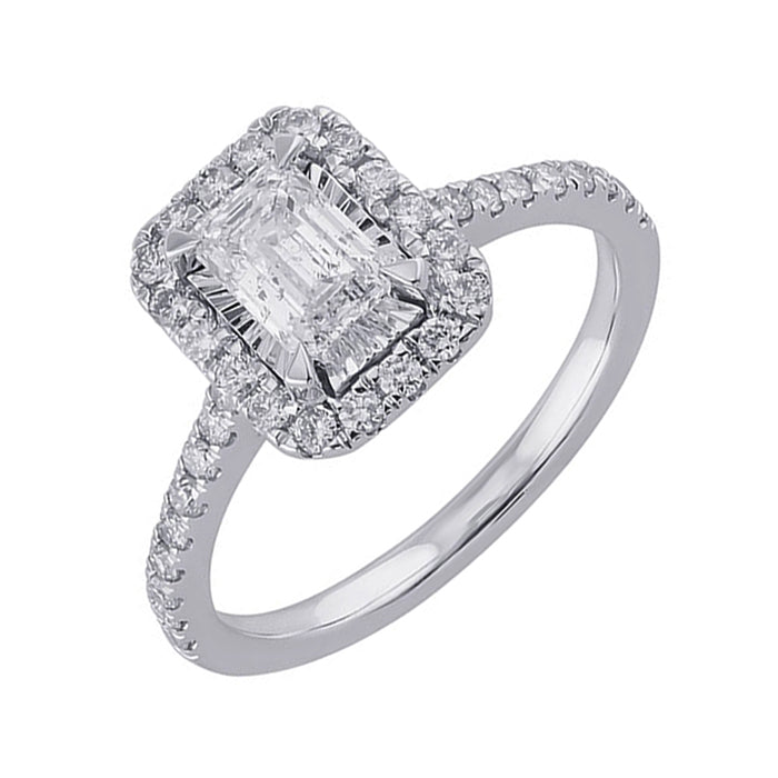 14Kt White Gold Diamond 1Ctw Ring
