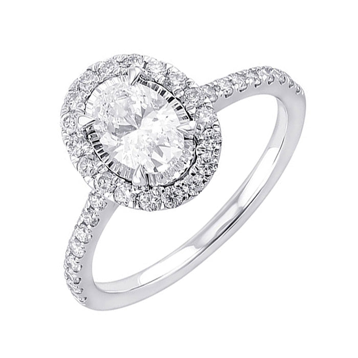 14Kt White Gold Diamond 1Ctw Ring