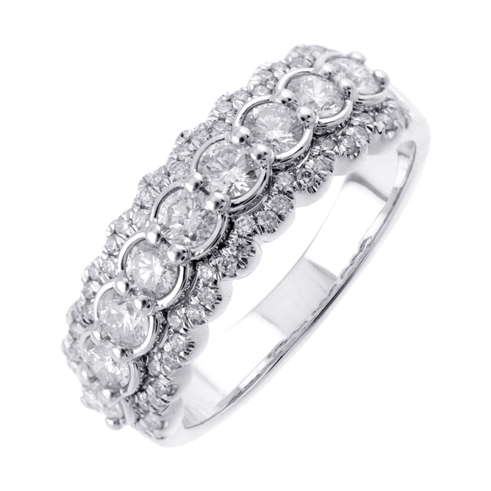 14Kt White Gold Diamond 1Ctw Ring