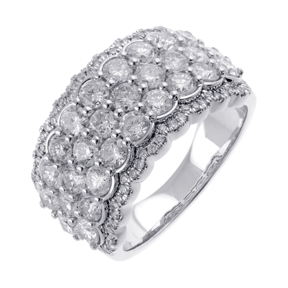14Kt White Gold Diamond 3Ctw Ring