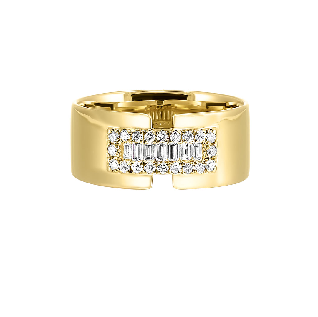 14Kt Yellow Gold Diamond 1/4Ctw Ring