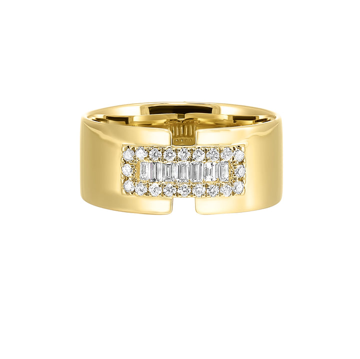 14Kt Yellow Gold Diamond 1/4Ctw Ring