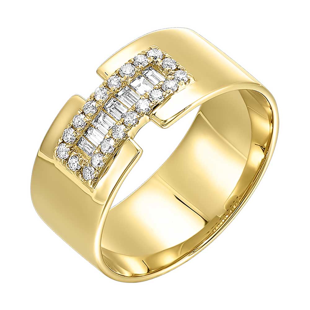 14Kt Yellow Gold Diamond 1/4Ctw Ring