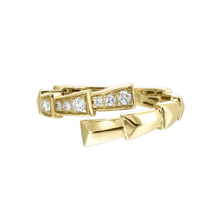 14Kt Yellow Gold Diamond 1/5Ctw Ring