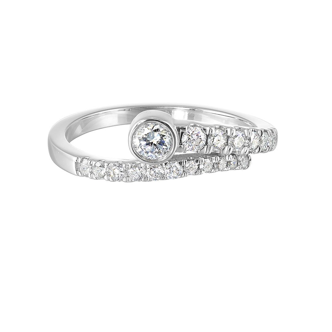 14Kt White Gold Diamond 1Ctw Ring