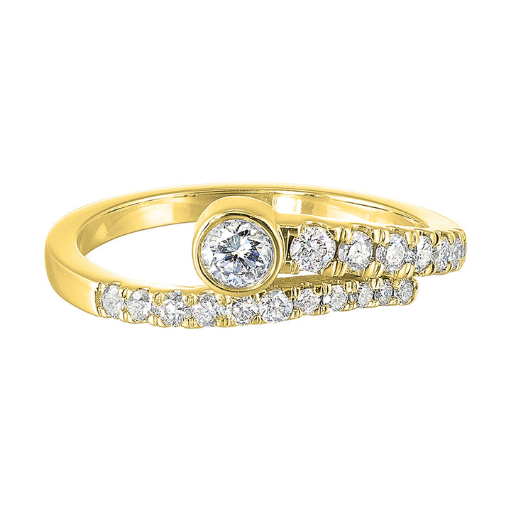 14Kt Yellow Gold Diamond 1Ctw Ring