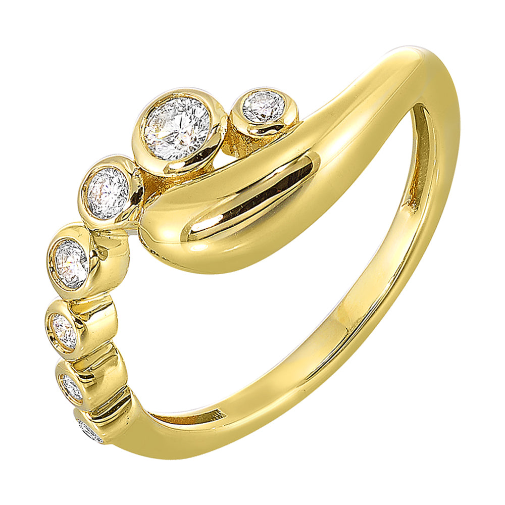 10Kt Yellow Gold Diamond 1/4Ctw Ring